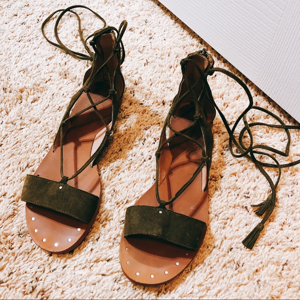 Madewell Sandals (olive green)